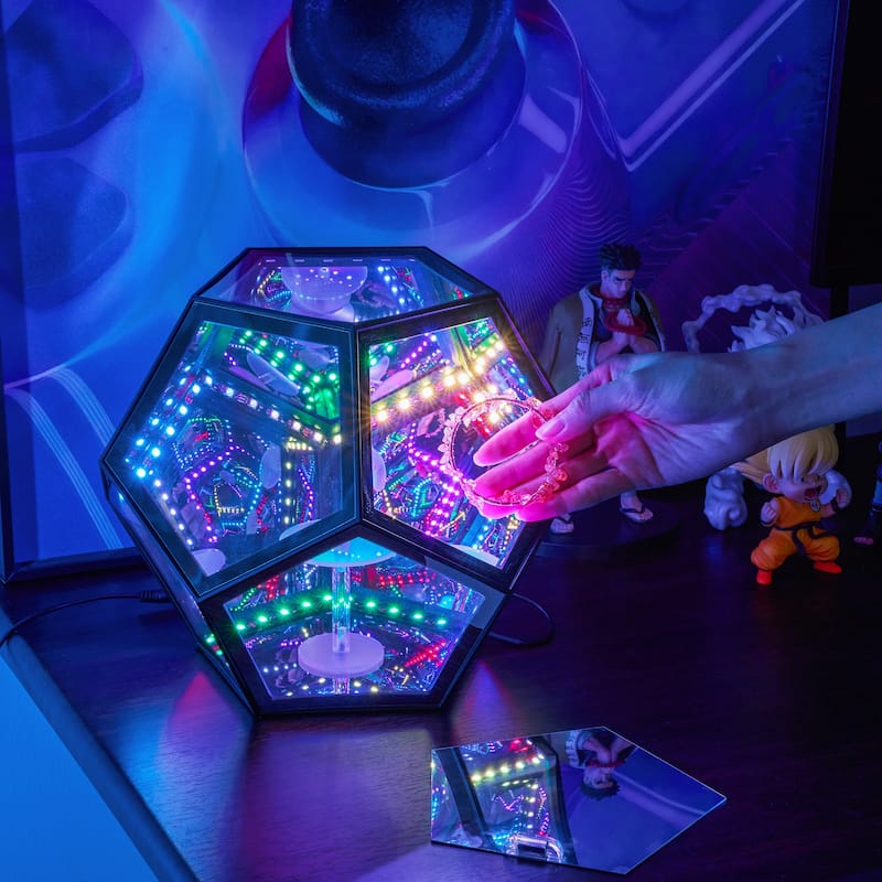 Large Infinity Dodecahedron Gaming Light - 11.5 inch