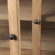 preview thumbnail 7 of 47, Arelius Light Brown w/ Black Metal Base 4 Door Glass Cabinet Sideboard - 70.0L x 18.0W x 32.0H