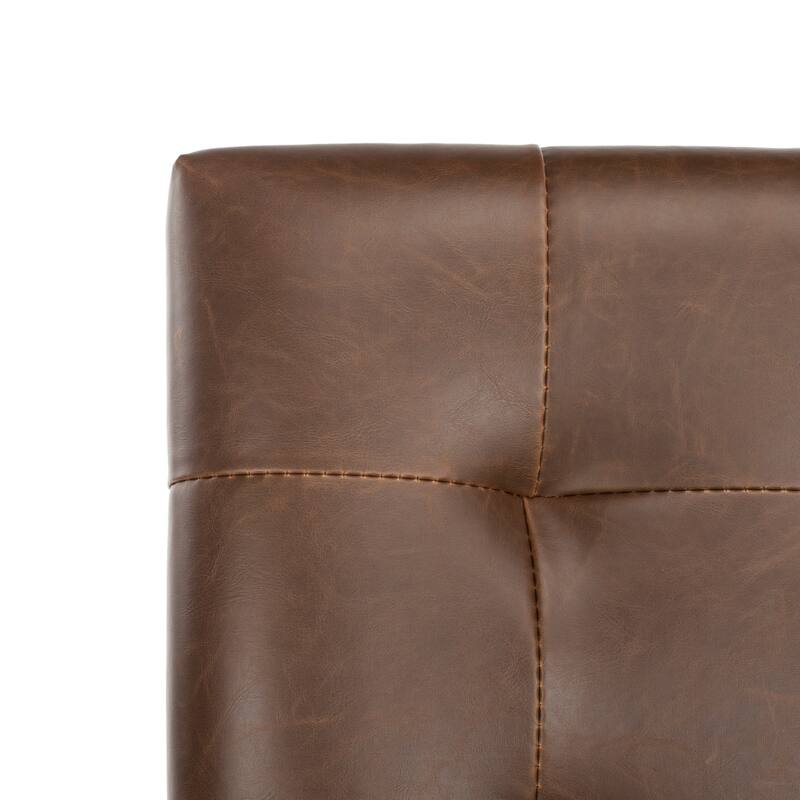 SAFAVIEH Vivien 27-inch Tufted Counter Stool (Set of 2) - 19Wx23Dx40H