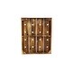 preview thumbnail 24 of 32, Brown Wood Rustic Farmhouse Wall Peg Wine Rack