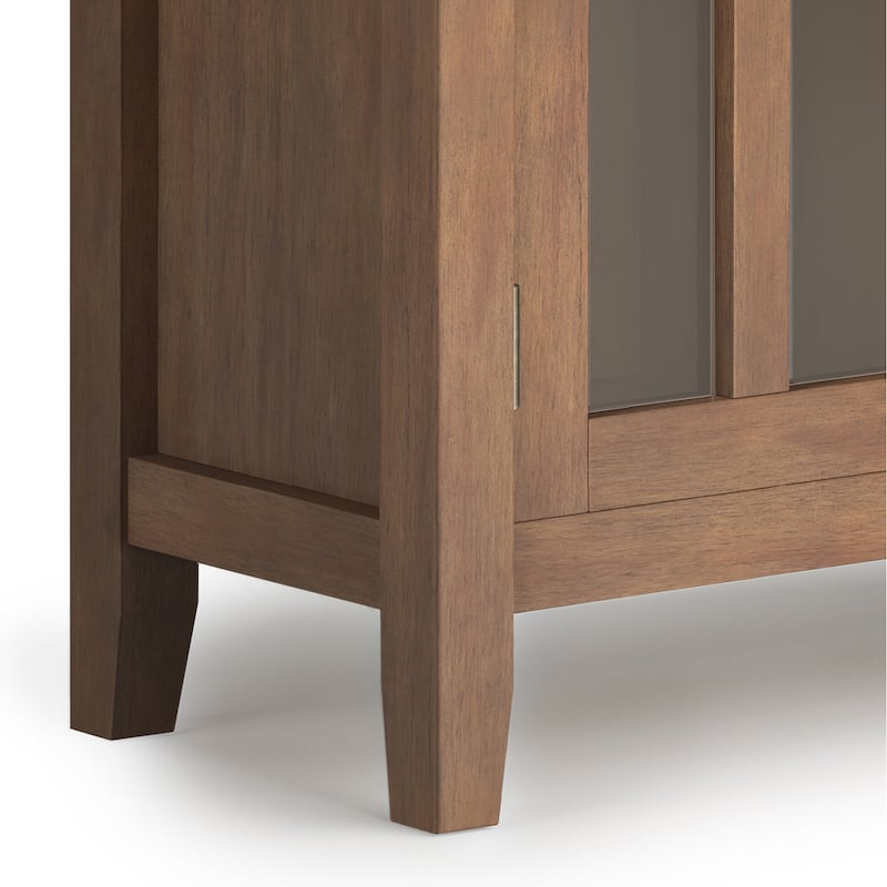 WYNDENHALL Stratford SOLID WOOD 30 inch Wide Low Storage Cabinet - 30"w x 14"d x 31" h