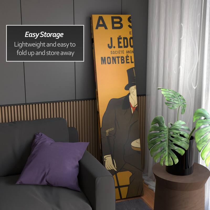 Handmade Canvas Double-sided 6-foot Absinthe Room Divider (China) - 70.8 x 48