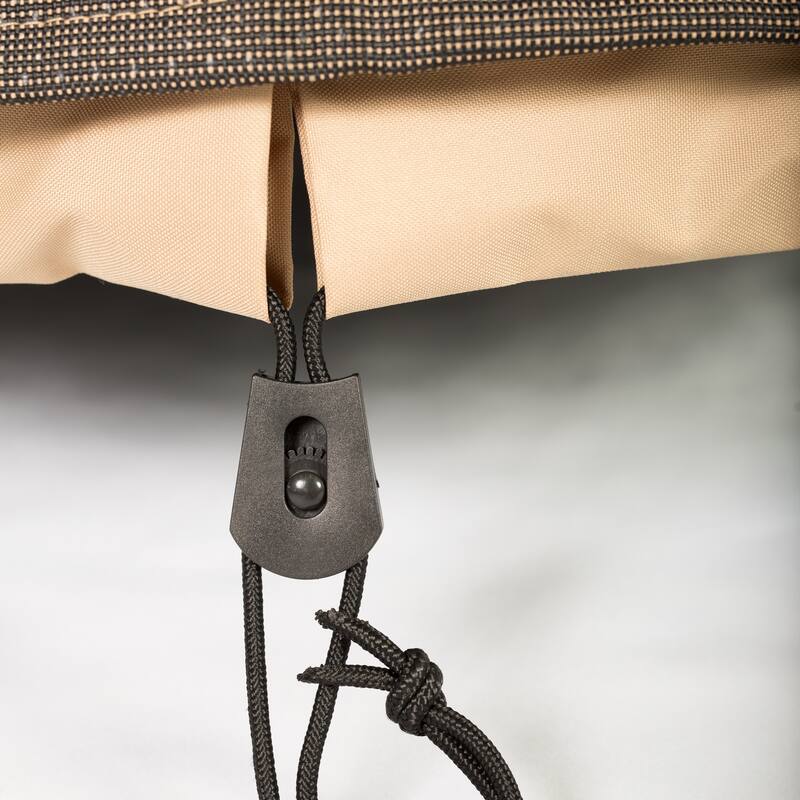 Budge StormBlock™ Hillside Black and Tan Patio Sofa Cover Multiple Sizes