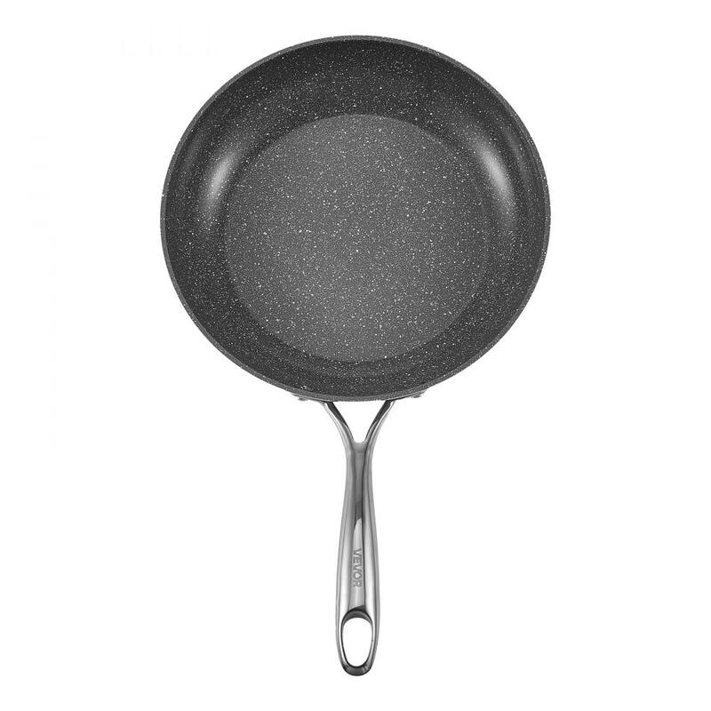 3-Piece Grey Nonstick Frying Pan Set Aluminum Skillet with Heat-Resistant Ergonomic Handles - Large Pan Size: 20 x 12 x 3 in