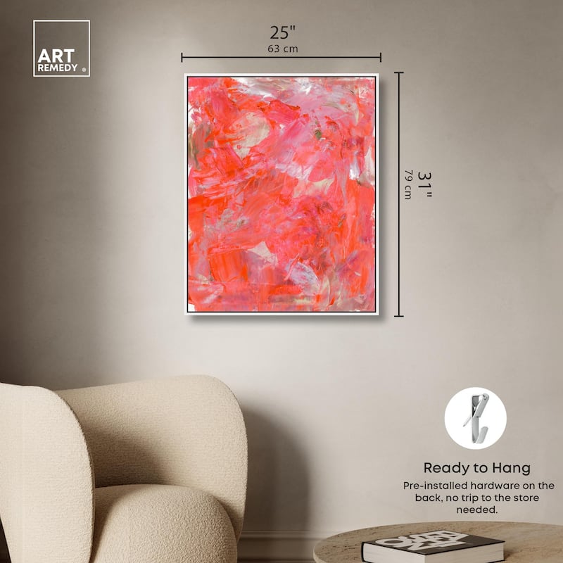 Shades of Red I Canvas by Art Remedy