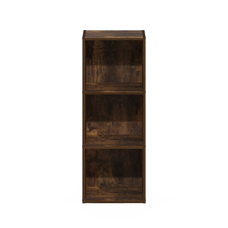 Furinno Pasir 3-Tier No Tool Assembly Open Shelf Bookcase