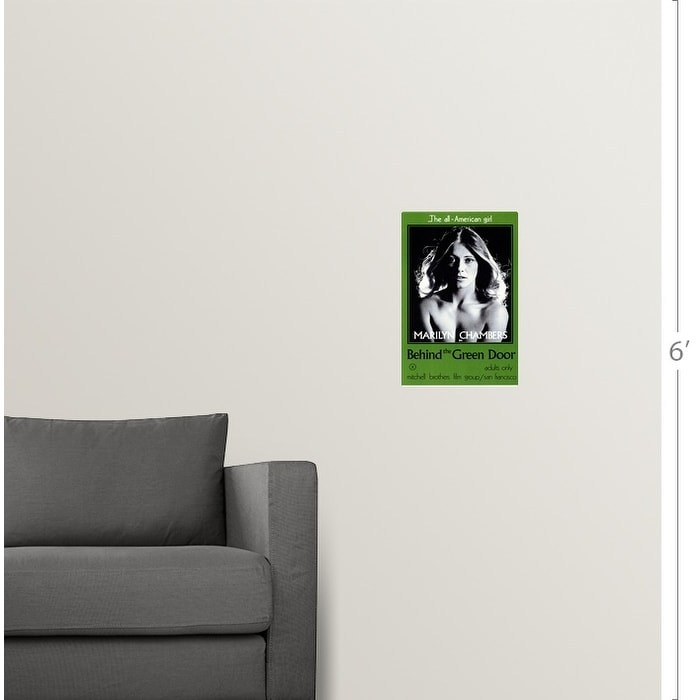 Shop Poster Print Entitled Behind The Green Door 1972 Multi