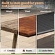 preview thumbnail 7 of 39, 9/11/13-Piece Luxury Outdoor Dining Set All-Weather Aluminum Patio Furniture Foldable Chairs