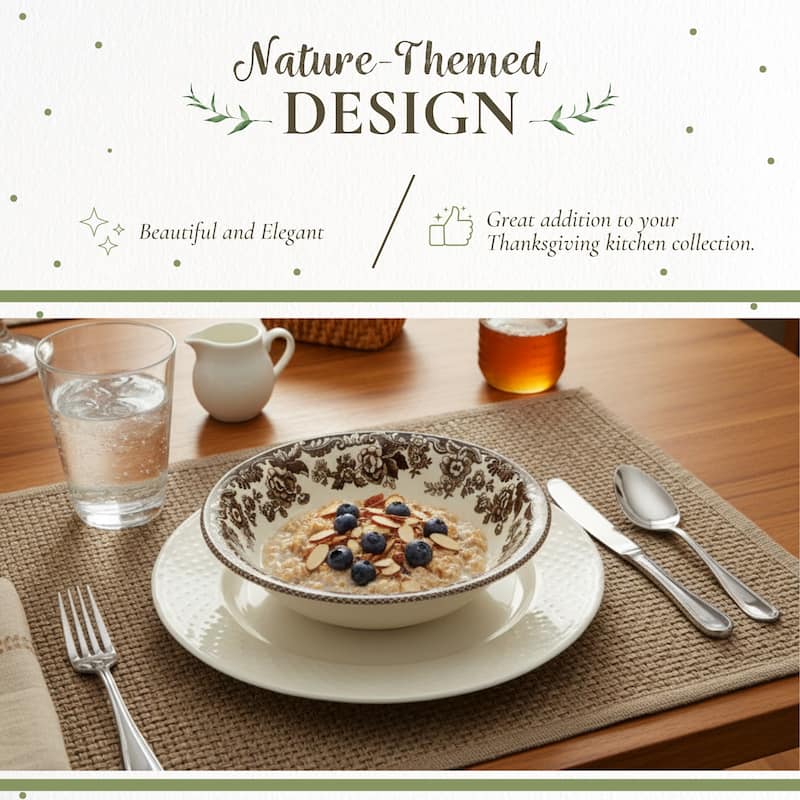 Spode Woodland Ascot Cereal Bowl Assorted Dogs - 8 Inch