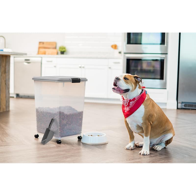 55 lb. Airtight Pet Food Container in Chrome