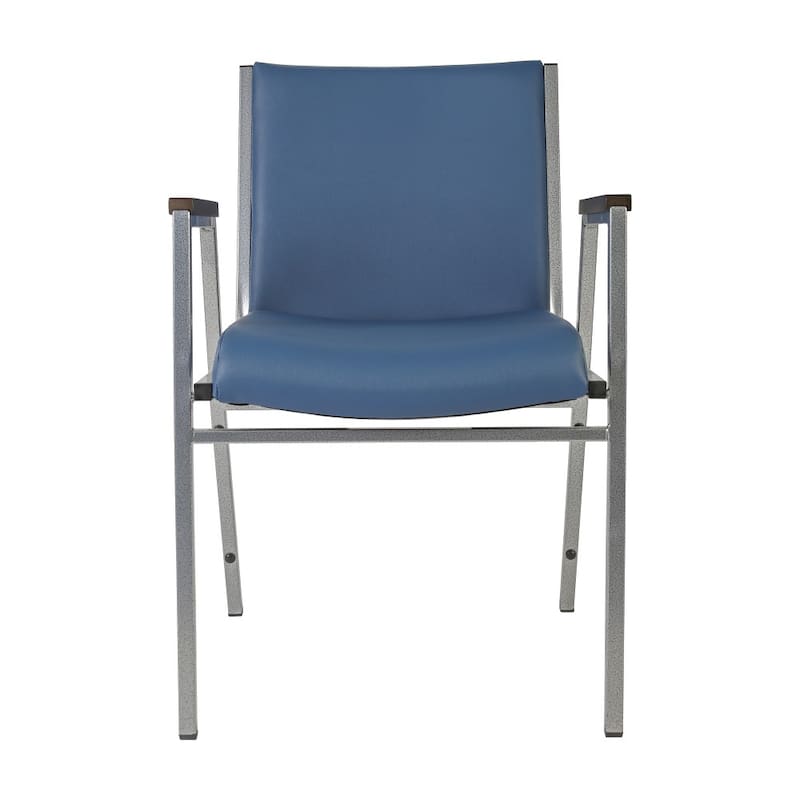 Heavy Duty Stack Chair with Arms - 21"D x 21"W x 31"H