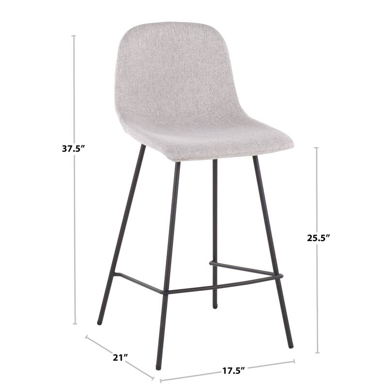 Silver Orchid Riona Counter Height Bar Stool - Set of 2
