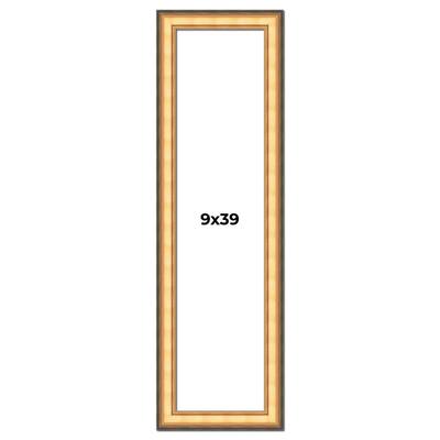 9x39 Frame Gold Plein Aire Solid Wood Picture Frame Width 2 Inches |