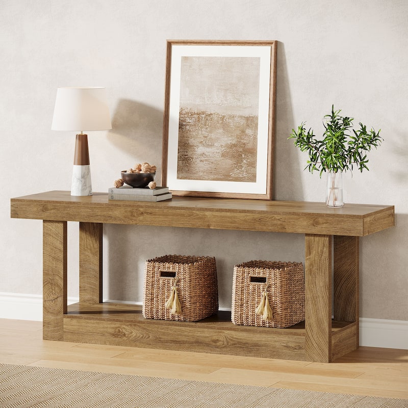 63-Inch Modern TV Stand for 55-75 Inch TVs - Brown