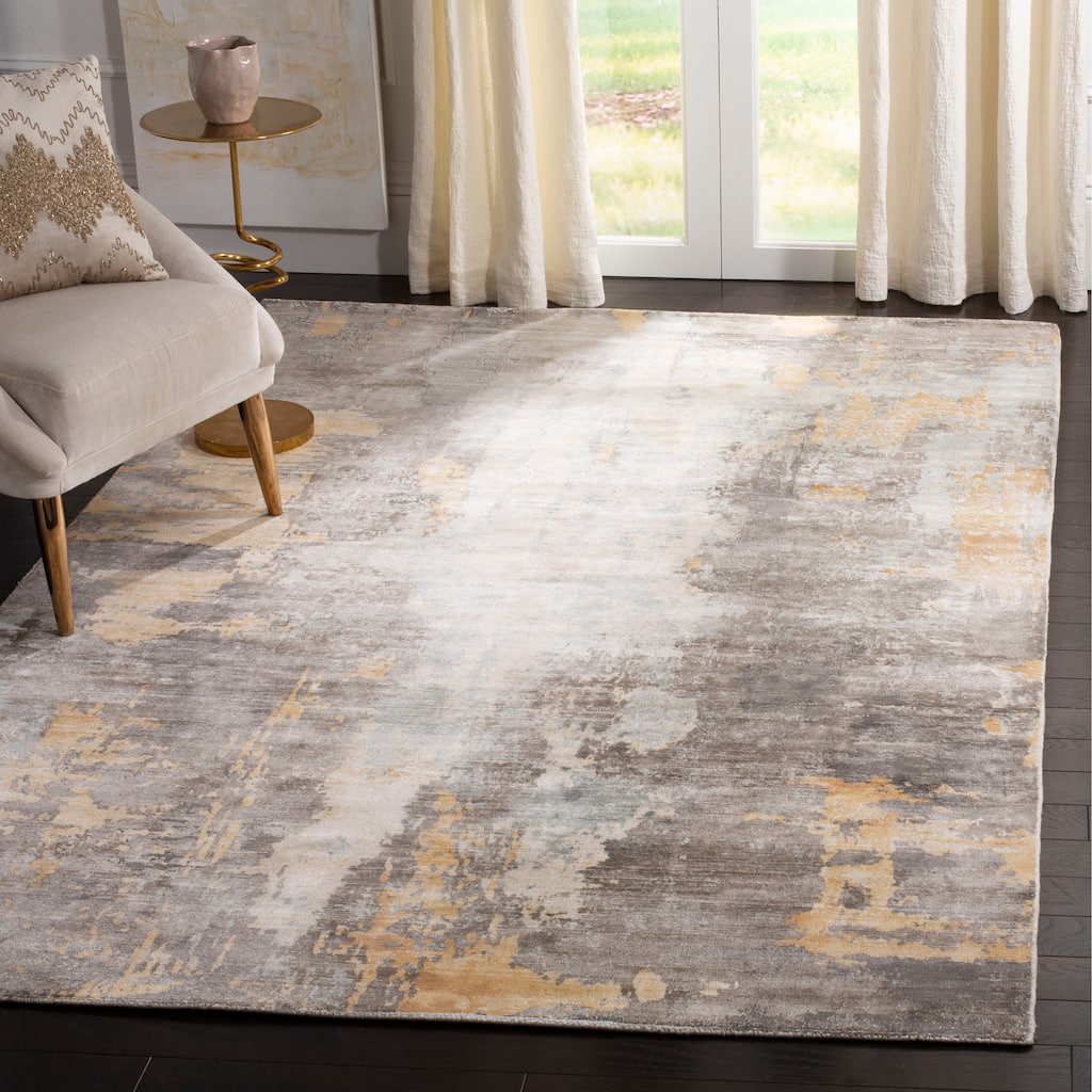 SAFAVIEH Handmade Mirage Sumaya Modern Abstract Viscose Rug