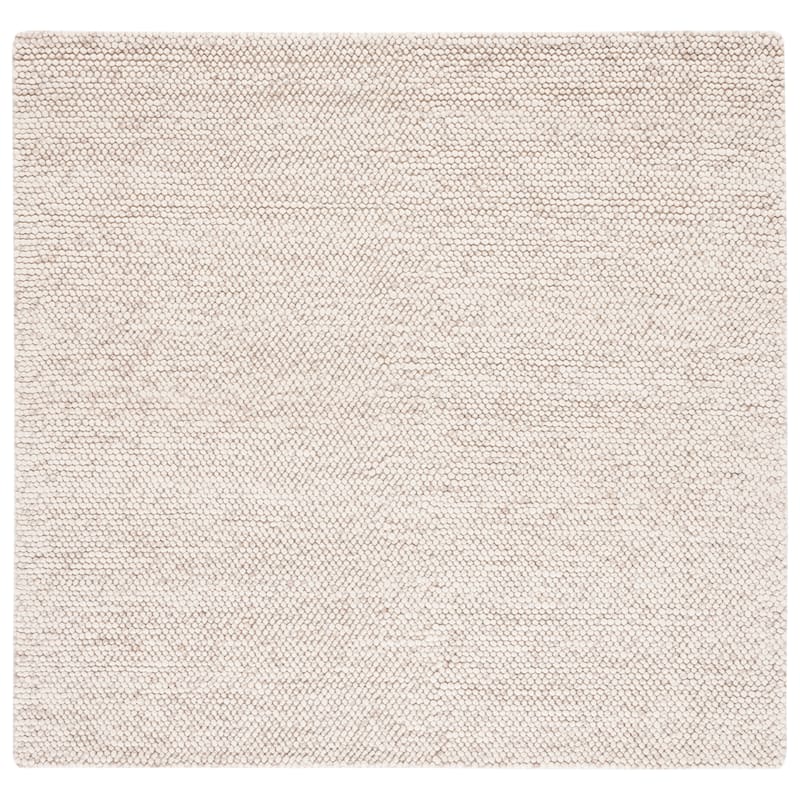 SAFAVIEH Handmade Natura Eduina New Zealand Wool Rug - 11' Square - Beige/Ivory - Square