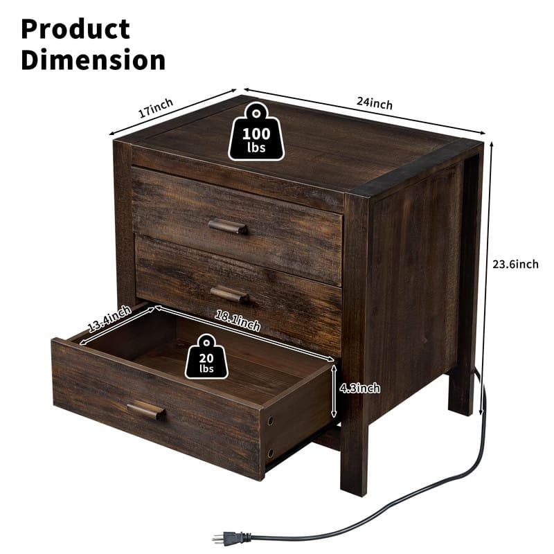 Solid wood with USB