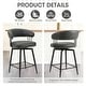 preview thumbnail 10 of 42, Glitzhome 26 or 31 Inches Modern Upholstered Swivel Counter Height Bar Stools