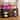 Moasis 47" Bar Table Cabinet with Power Outlet and LED Lights,Wine Rack Storage with Glass Holder - N/A