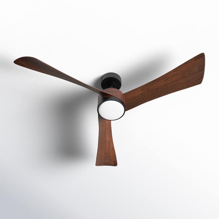 CO-Z 54" 3 -Blade Color-Changing LED Large Room Ceiling Fan With Light and Remote
