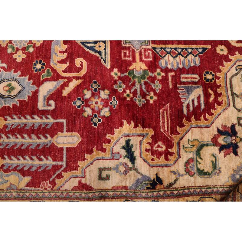 ECARPETGALLERY Hand-knotted Aryana Red Wool Rug - 9'1 x 11'11