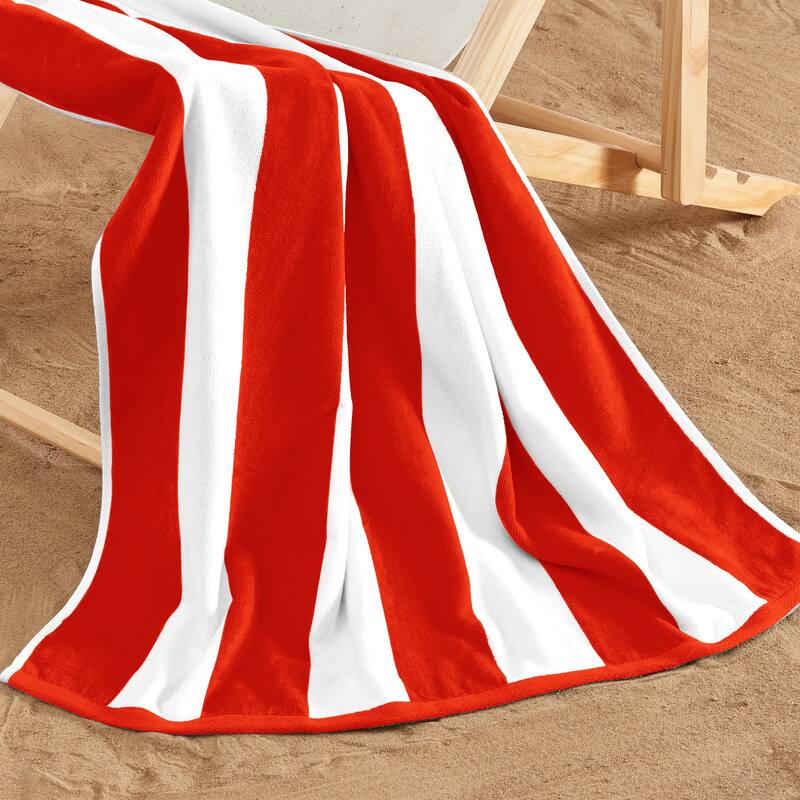 Linery & Co. Cotton Stripe Beach Towel, 4 Pack - 30" x 60"