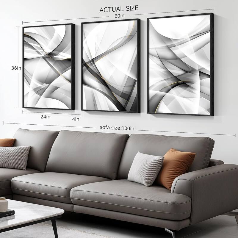 Modern Minimalist Abstract Lines Wall Art