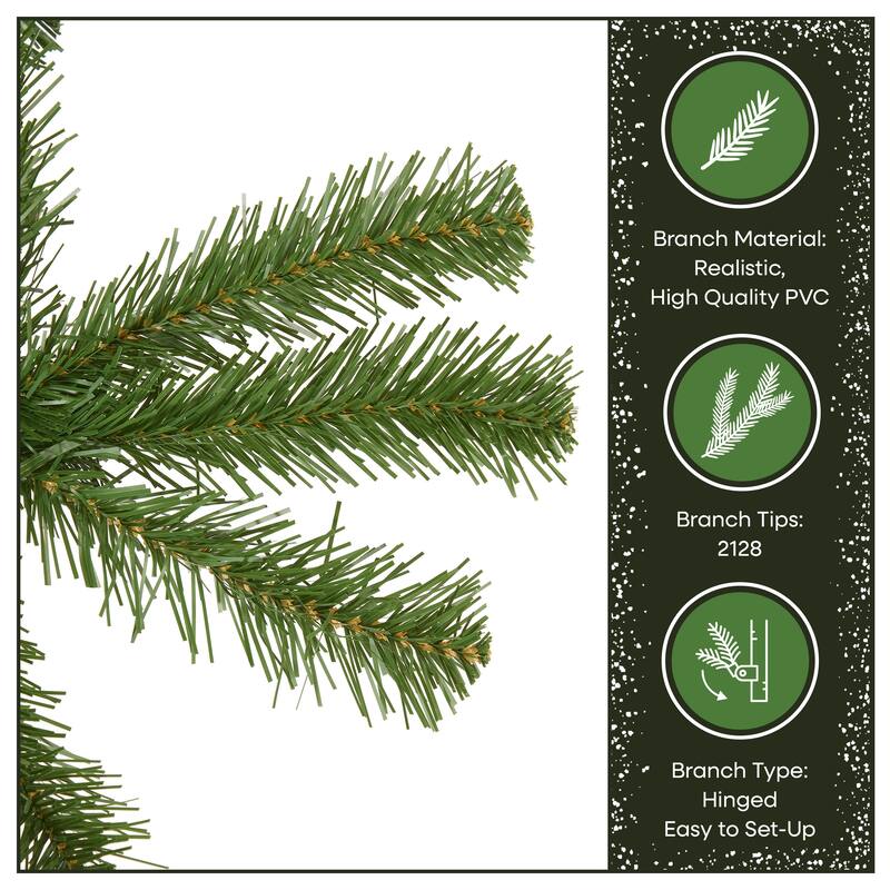 National Tree Company 9 ft. North Valley Spruce Hinged Tree - 9 Foot