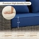 preview thumbnail 74 of 105, Murphy Outdoor Wicker Patio Outdoor Sofa Swivel Chair Coffee Table