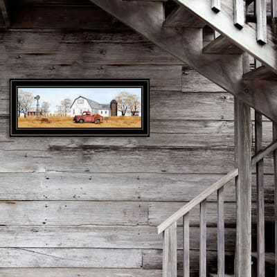 TrendyDecor4U Farmhouse "Autumn on Farm" Framed Print Wall Art by Billy Jacobs