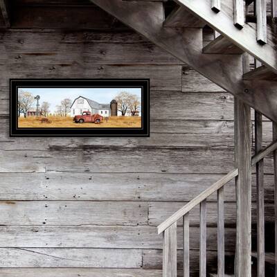 TrendyDecor4U Farmhouse "Autumn on Farm" Framed Print Wall Art by Billy Jacobs