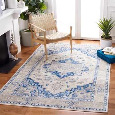 SAFAVIEH, Brentwood Eustachia Oriental Distressed Rug - 9' x 12'