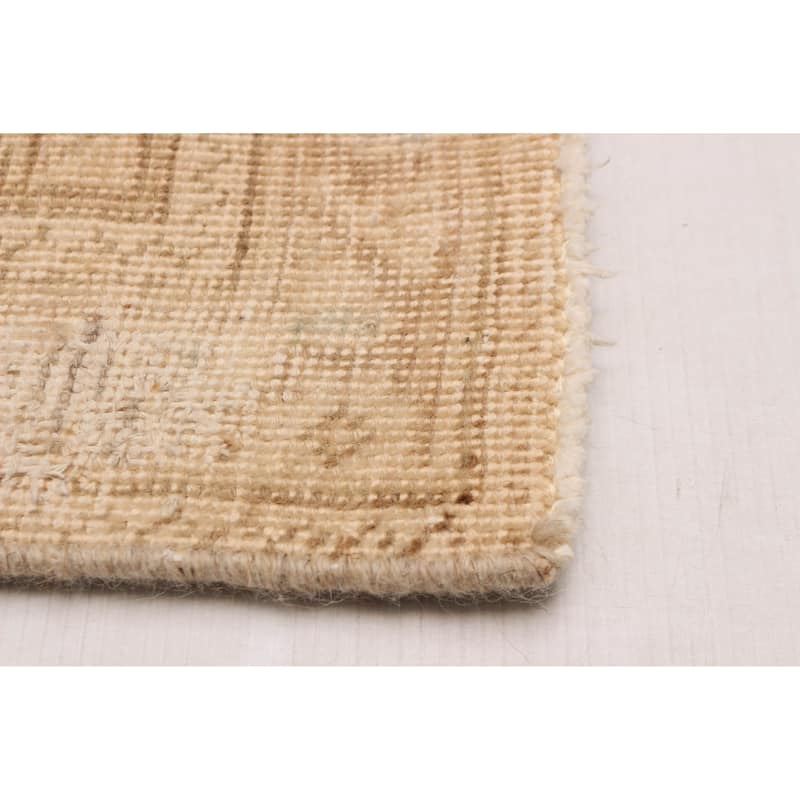 ECARPETGALLERY Hand-knotted Antalya Vintage Tan Wool Rug - 9'2 x 12'6