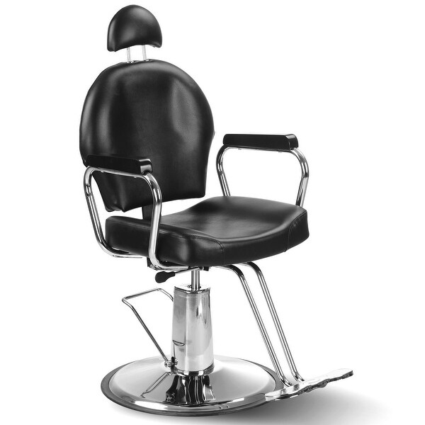 Bellavie Hydraulic Barber Chair All Purpose Salon Spa Styling Beauty Swivel Grooming Equipment, Black