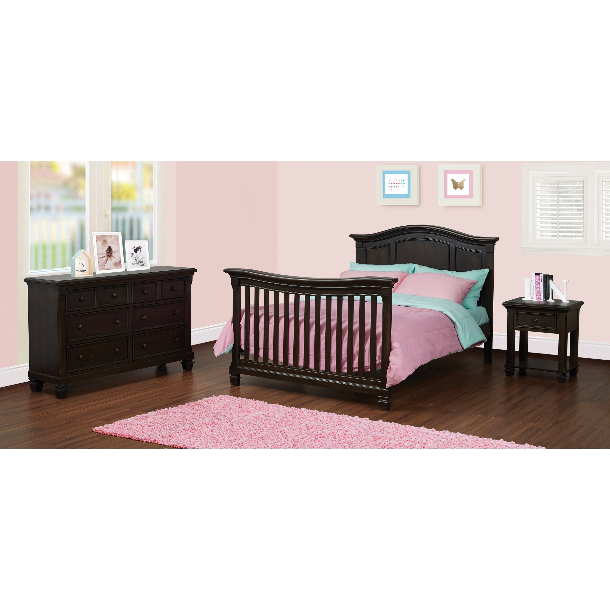 Baby Cache Glendale 1 Drawer Nightstand Pure White