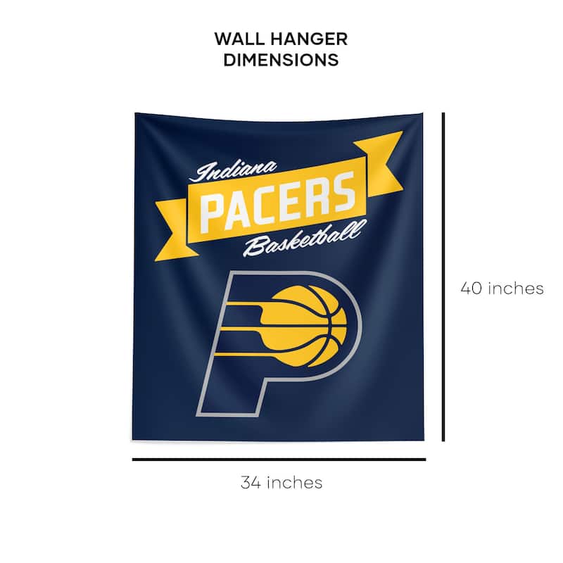 NBA Premium Pacers Printed Wall Hanging - 34"x40"