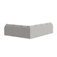 preview thumbnail 12 of 18, Flex Taupe Fabric 6-Seat Sectional with Narrow Arm - 132" x 35" x 102"