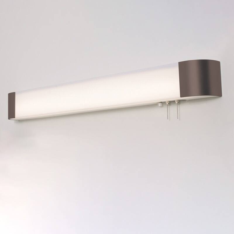 Allen 3-feet ADA Oil-Rubbed Bronze LED Overbed Fixture, White Acrylic Shade