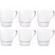 preview thumbnail 24 of 54, Ceramic Stacking Coffee Mug Tea Cup Dishwasher Safe Set of 6 - Large 18 Ounce