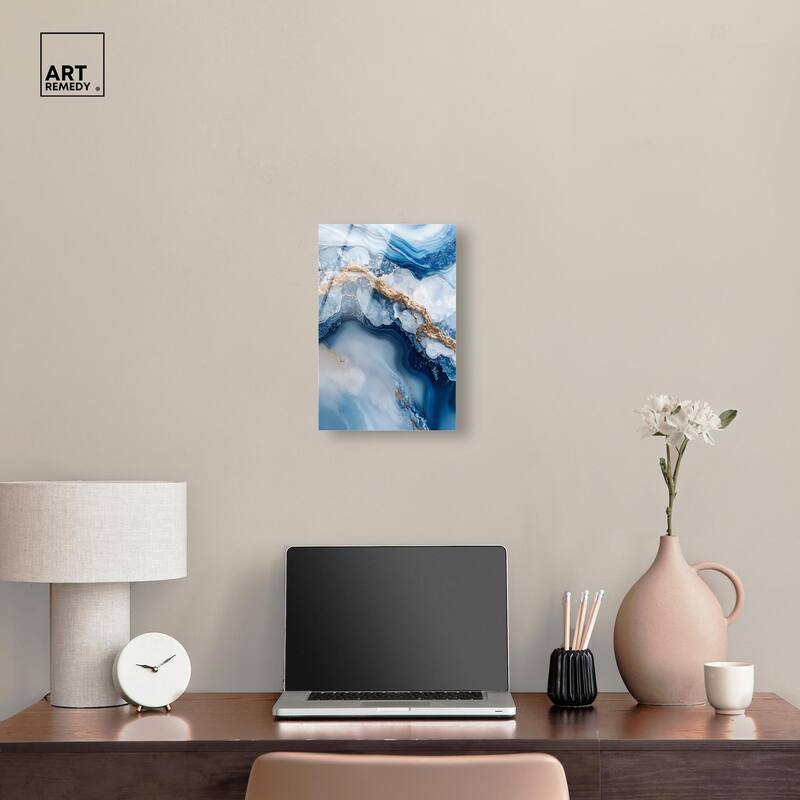 Molten Topaz II Acrylic by Art Remedy, Ready to Hang