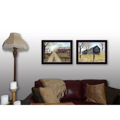 TrendyDecor4U Traditional "Scenic Country Collection" 2-Piece Vignette by Billy Jacobs