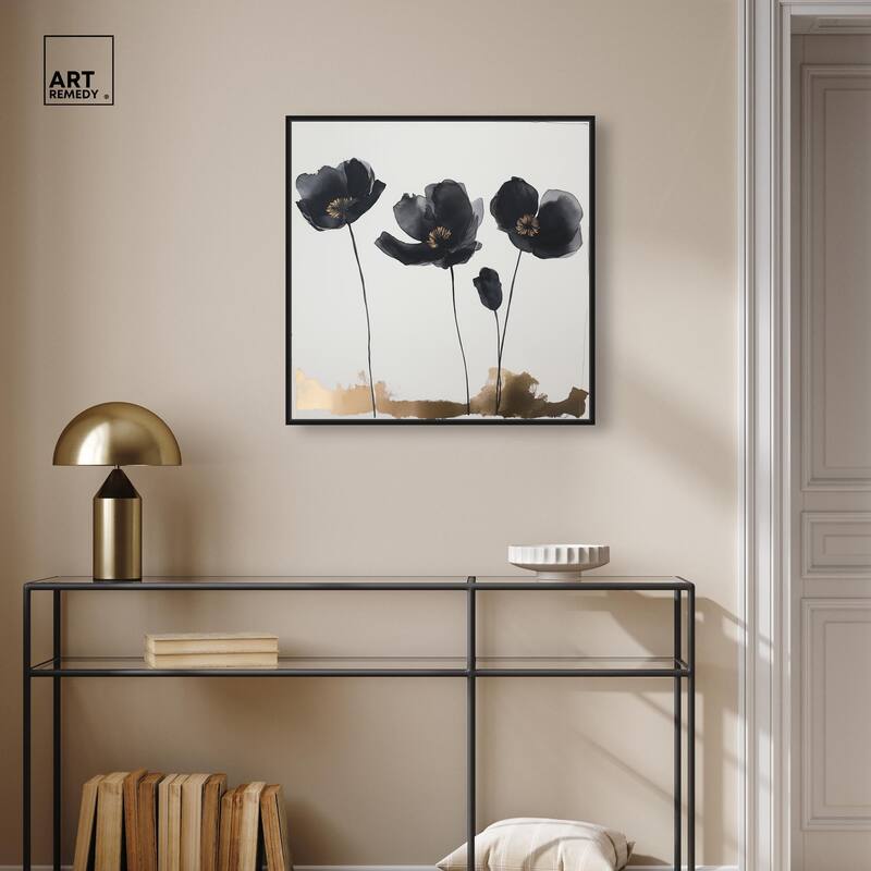 Nocturnal Flowers I Canvas by Art Remedy
