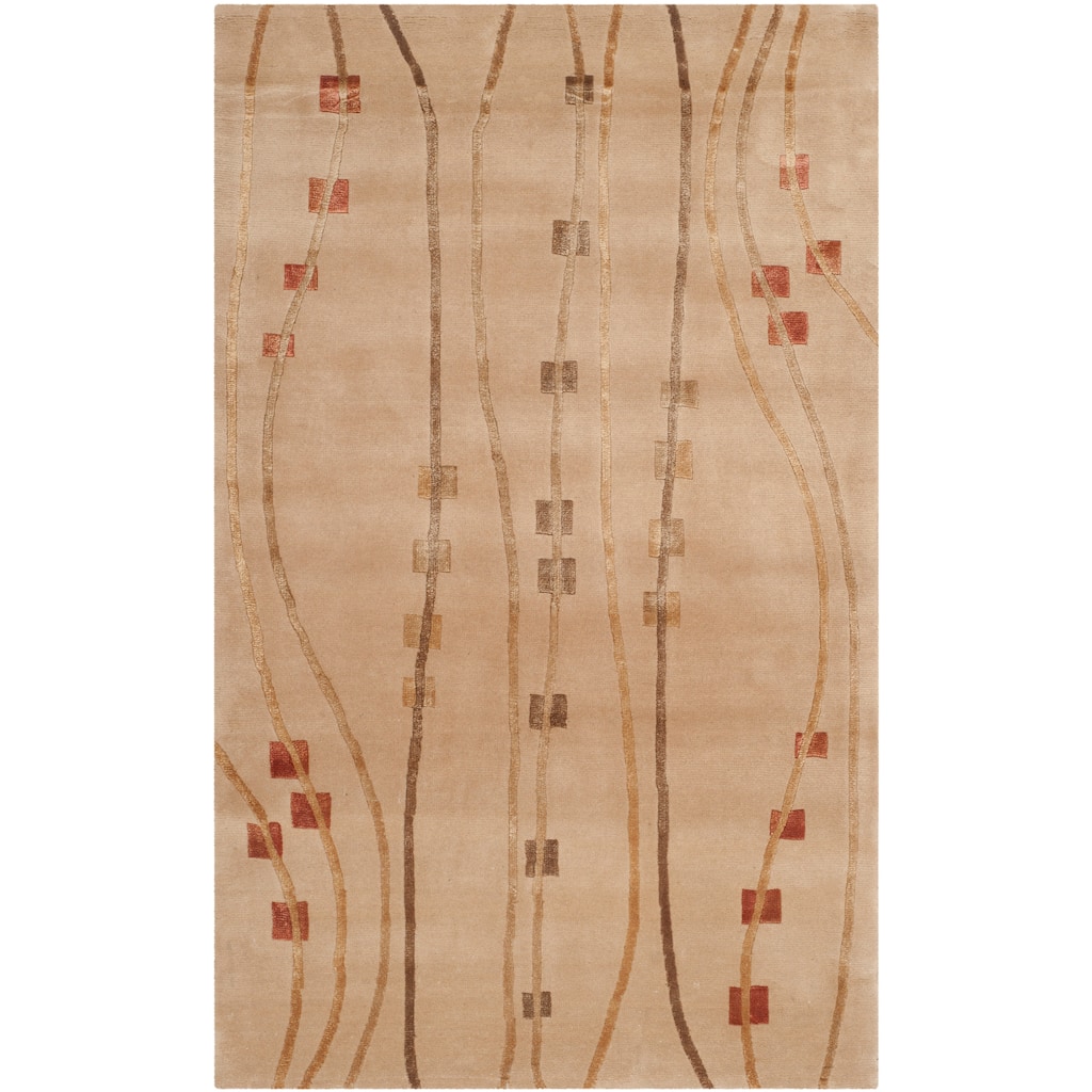 SAFAVIEH Couture Hand-knotted Tibetan Caris Modern Wool Rug