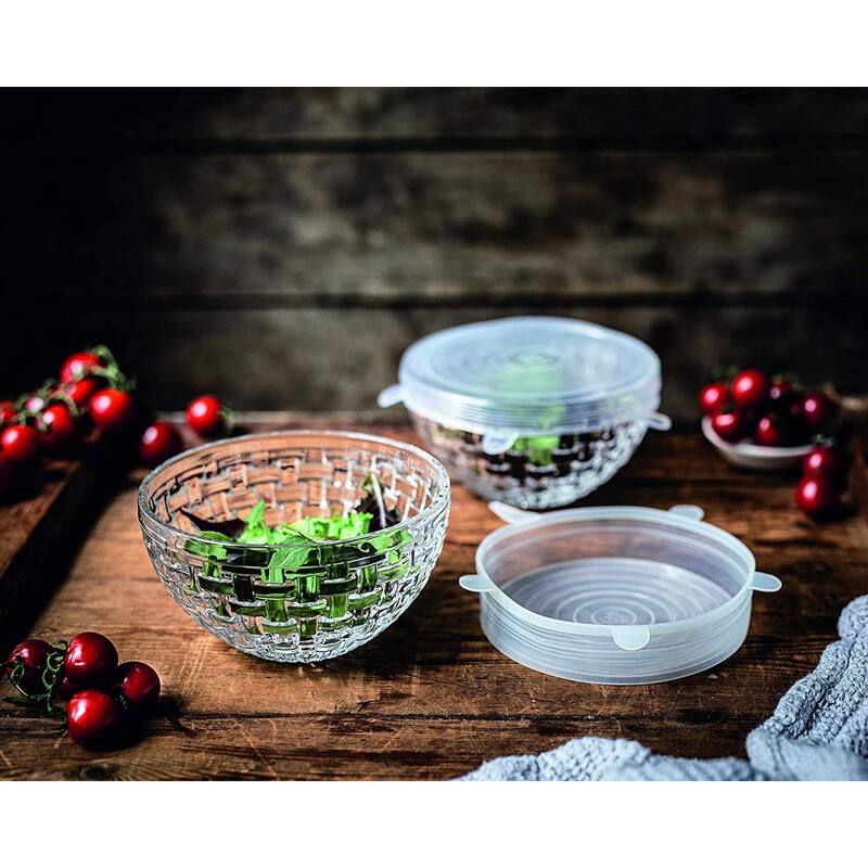 Nachtmann Set of 2 Bossa Nova Round Crystal Bowls - 6 Inch