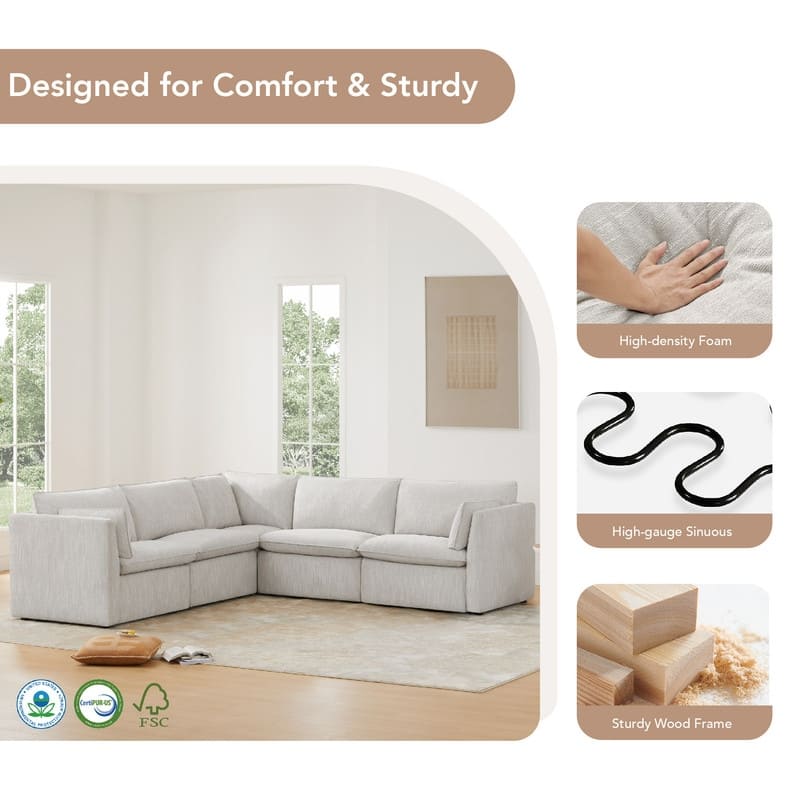 Cypress Power Reclining Sectional Sofa Couch
