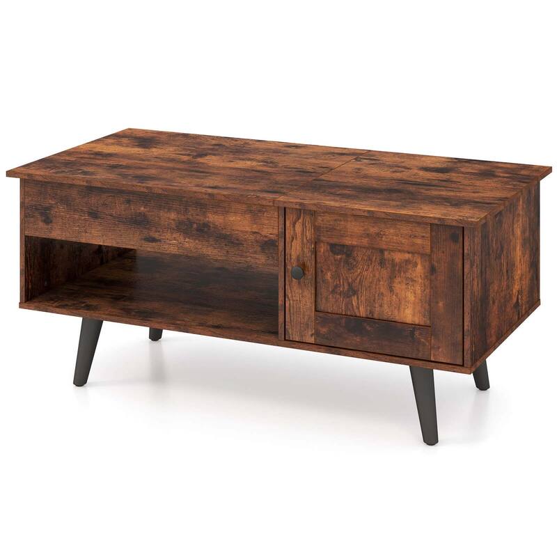 Costway Lift Top Coffee Table with Storage Hidden Compartment Cabinet - See Details