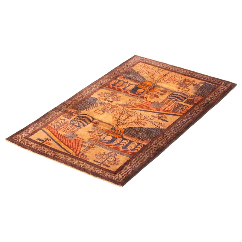 Teimani Brown Rug 2'10" x 4'11" - 2'10 x 4'11