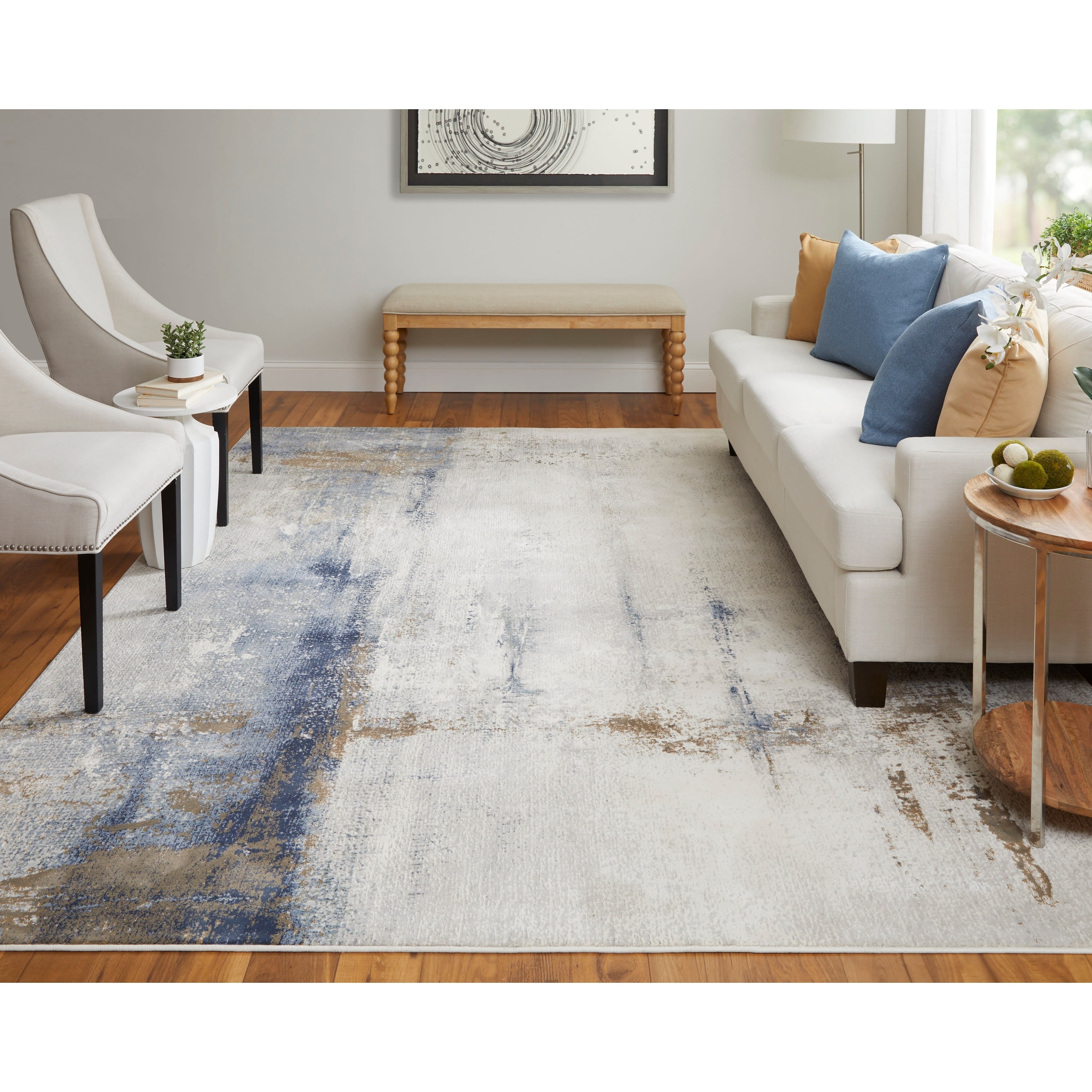 Grand Bazaar Takara Machine Made Abstract Modern Area Rug