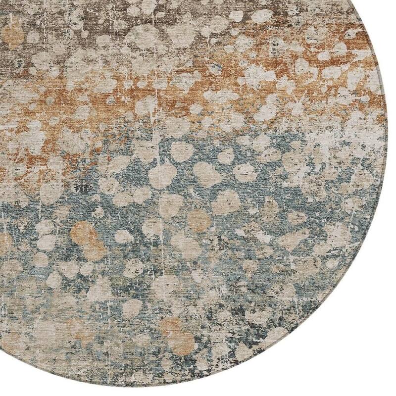 HomeRoots Abstract Transitional Rectangle Outdoor Rug