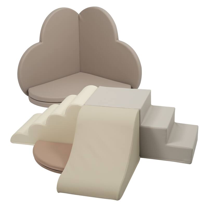 Soft Foam Block Play Structures Climbers for Child Development, 6-Piece Baby Foam Climbing Foam, Climbing Activity Play Set